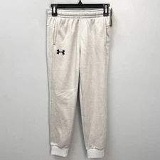 Under Armour Gray Fleece Jogger Sweatpants Boys' w/ Pockets