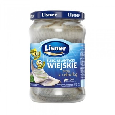 Lisner Landheringsfilets in Öl mit Zwiebeln, 600 g