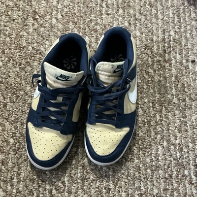 Nike Dunk Low Next Nature Shoes Midnight Navy Gold