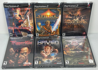 Rogue Ops Sphinx Barbarian TriggerMan Haven Seek Destroy Lot 6 PS2 All Brand New