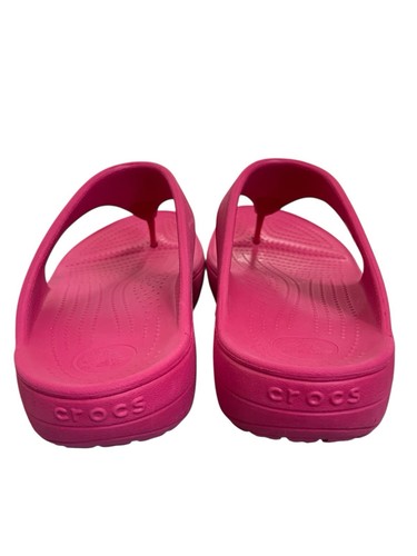 Crocs Sloane Sandals Pink Toe Post Wedge Thong Slippers W 11 UK Size 9 - Picture 4 of 10