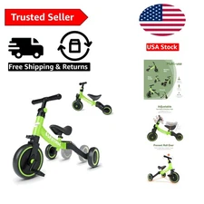 Eco-Friendly 5-in-1 Toddler Bike - Safe and Fun for Ages 10  to 4