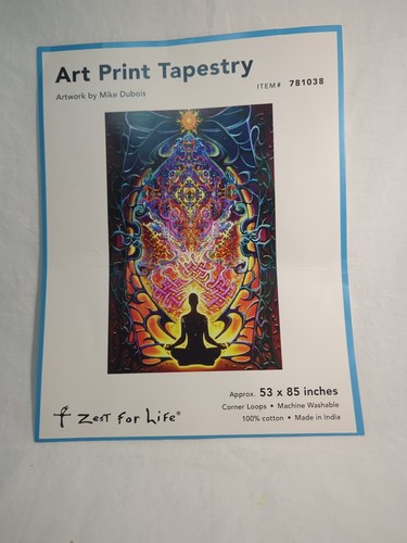 Mike Dubois Wandteppich 58x85" "Zest For Life" Mind Matrix Heady Art - Bild 2 von 5