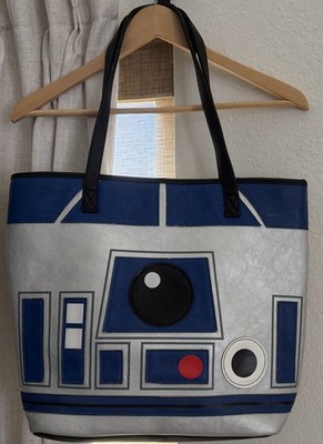 COYSEIO トートバッグ STAR REVERSIBLE BAG Loungefly Star Wars R2-D2 C-3PO Reversible Tote Bag Droid Disney