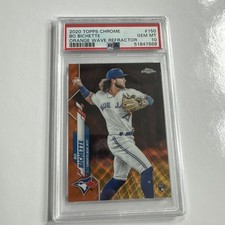 BO BICHETTE 2020 Topps Chrome Orange Wave Refractor /25 PSA 10