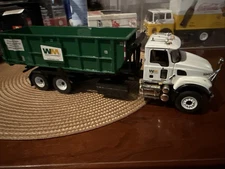 First Gear 1/34 Mack Granite MP Waste Management Roll-off Container 10-4305D
