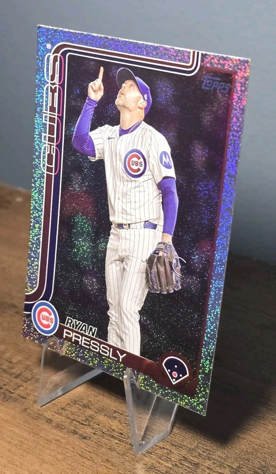 2025 Topps Update Series #US46 Ryan Pressly Sandglitter Chicago Cubs - Image 4 of 4
