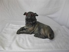 Terra Cotta Pug Dog Antique c1870 Rare Glass Eyes Superb Mint Condition — photo 9