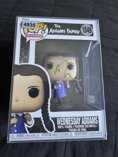 Funko Pop Wednesday Addams Signed Fred Armisen RARE! With COA. Addams Family