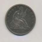 New Listing1870 SEATED LIBERTY HALF DOLLAR ~ SOLID XF ~