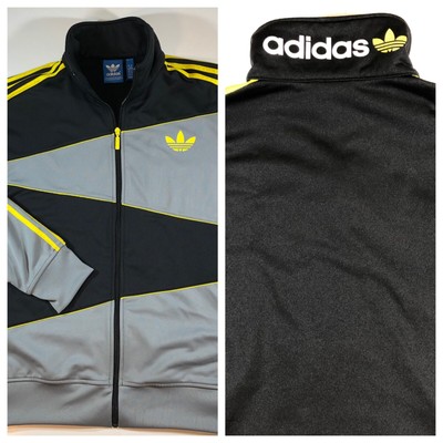 Adidas Originals Mens Trefoil Full Zip Spellout Track Jacket Sz Xl