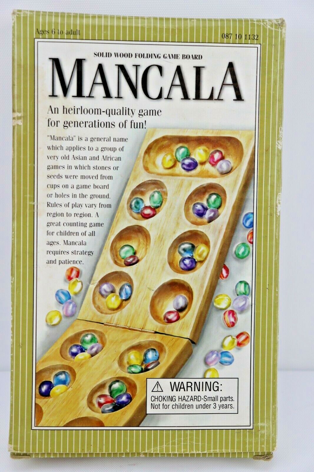 Mancala Solid Wood Folding Game Board Complete 47754180015 | eBay