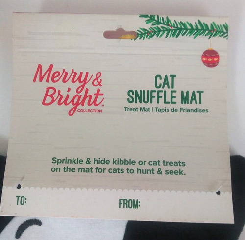 NWT Merry & Bright Cat Snuffle Mat Treat Hiding Fun Cat Tree Design - Picture 3 of 4