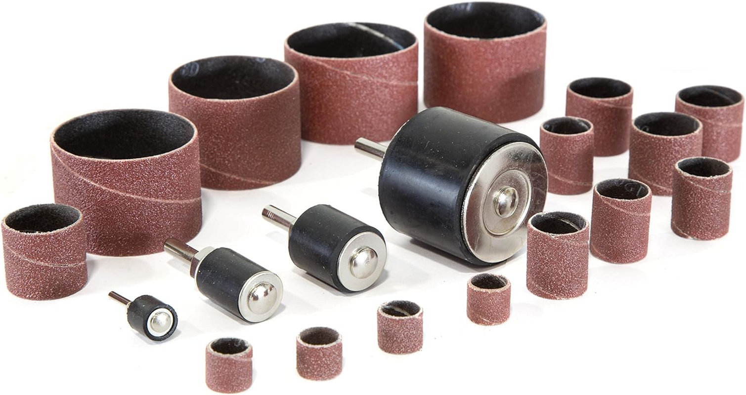 DS164 20-Piece Sanding Drum Kit for Drill Presses and Power Drills