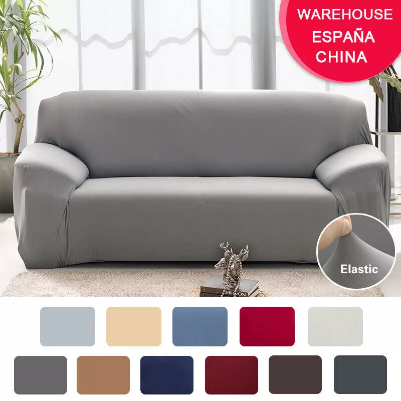 Elastic Plain Sofa Cover Stretch Tight Wrap All inclusive Covers Armchair Cover