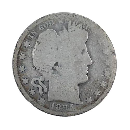 1895 Barber Half Dollar 50c AG-About Good 90% Silver Coin #3