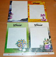DIDDL Bl&auml;tter 4 x Blatt DIN A5 (Jeweils 1 Blatt von Block 2 + 4 + 6 + 8 ) selten