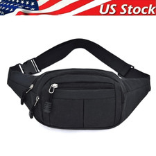 Men Women Fanny Pack Belt waist Bag Cross body Sling Shoulder Travel Sport Pouch