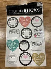 Me And My Big Ideas Handmade With Love Stickers