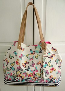 accessorize striped bag