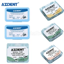 AZDENT Dental Orthodontic Sgl Buccal Tubes 1st 2nd Molar Tube Roth MBT.022 .018