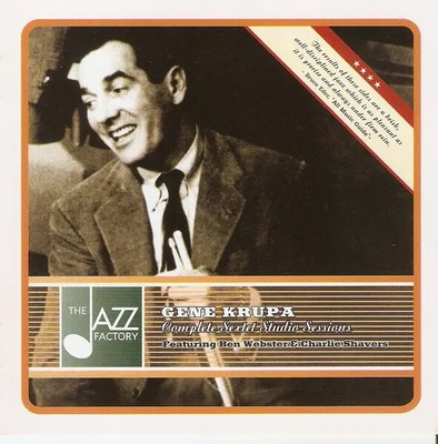CD Gene Krupa Featuring Ben Webster & Charlie Shavers Complete Sextet Studio Se