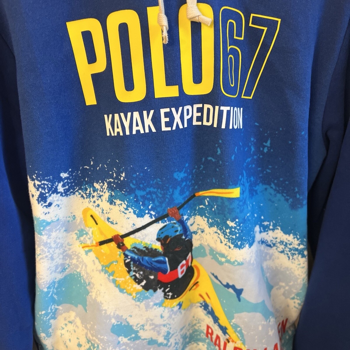 Polo Ralph Lauren Kayak Expedition POLO 67 Blue Hoodie Pullover