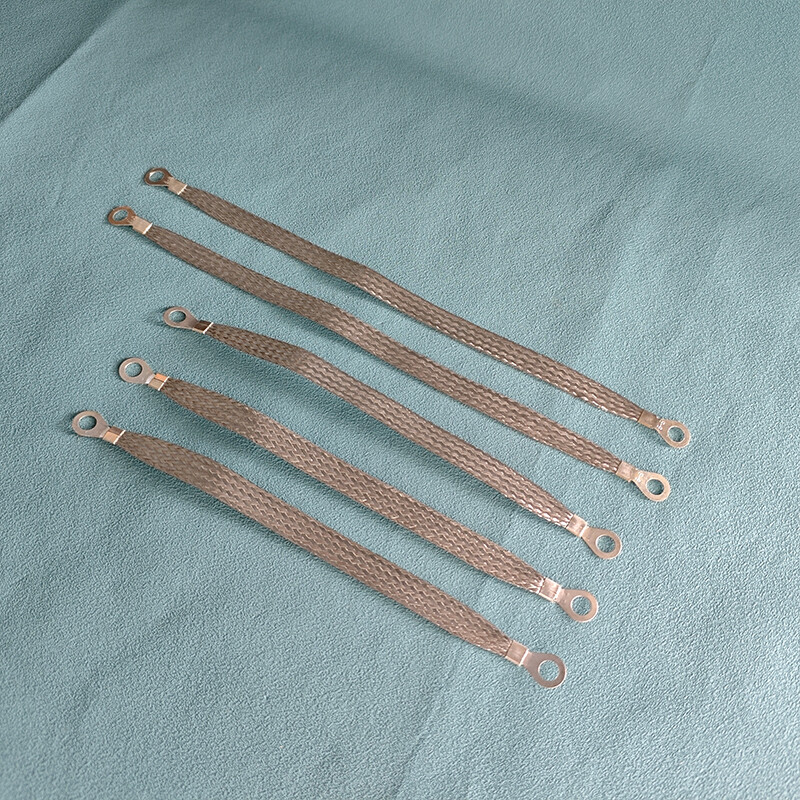 5Pcs Set Universal Automotive Ground Strap Tinned Copper Car