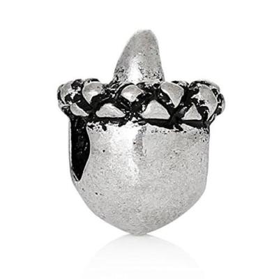 Acorn Charm Bead Compatible for Most European Snake Chain Charm Bracelet