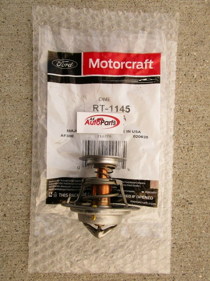 FORD XL3Z-8575-BA XL3Z8575BA MOTORCRAFT RT1145 TERMOSTATO LÍQUIDO DE ARREFECIMENTO DO MOTOR FABRICANTE DE EQUIPAMENTO ORIGINAL NOVO - Imagem 3 de 4