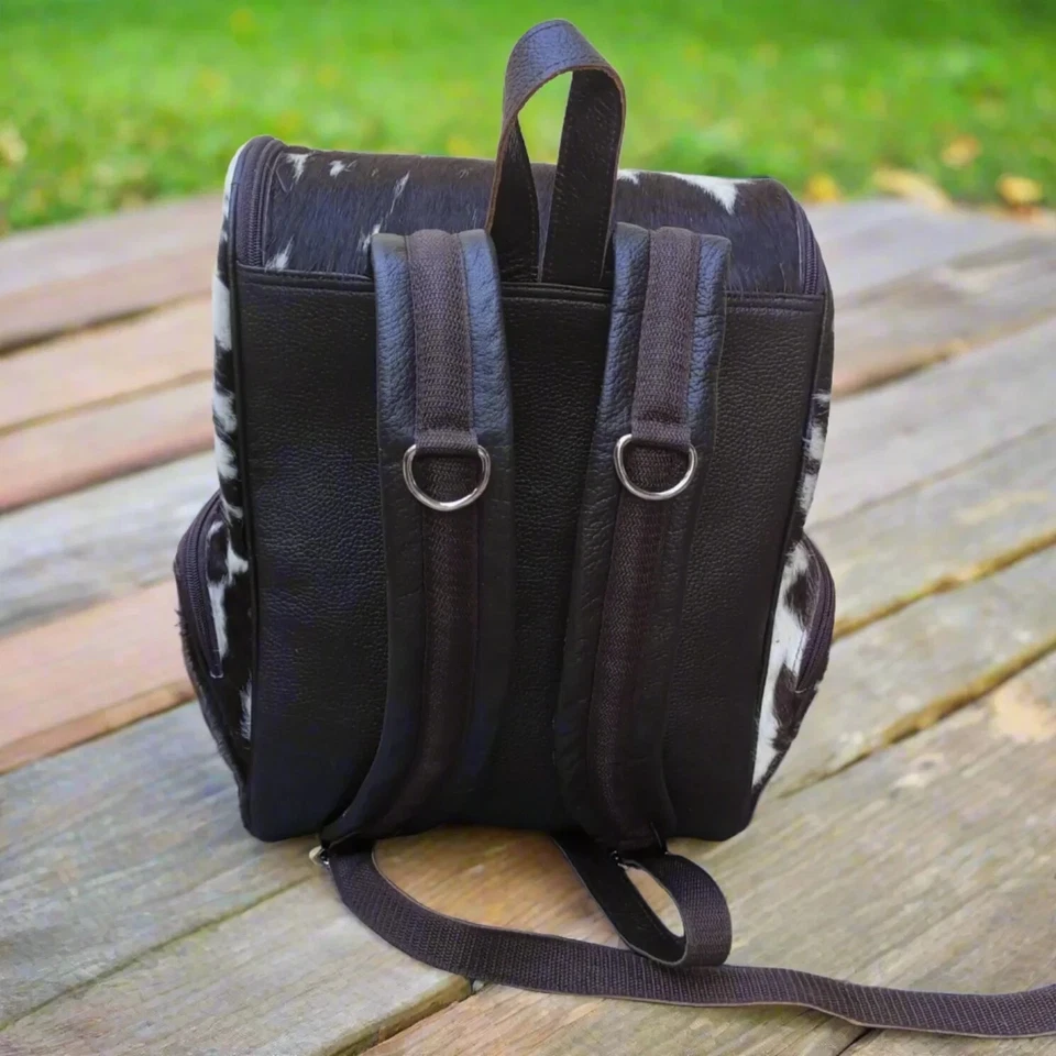 Mejor Mochila de Cuero Personalizar Bolso para Laptop Mochila Mochila de Cuero Genuino Foto 4 de 4