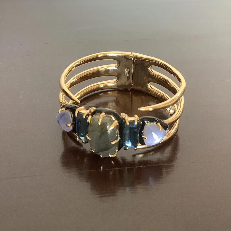 Pulsera de oro de cinco piedras Alexis Bittar