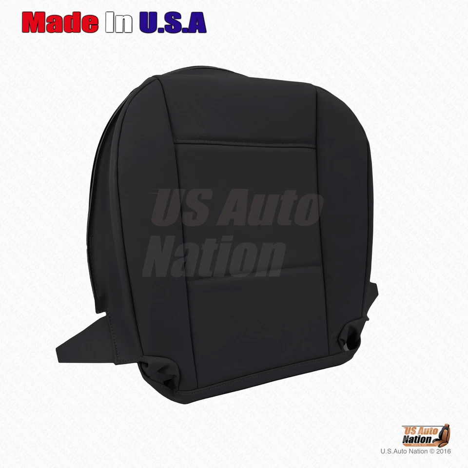 Se adapta a BMW 325I 2001 2002 2003 2004 2005 - Cubierta de asiento de cuero inferior del conductor negra Foto 2 de 4