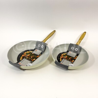 Masterclass Healthy Options 2Pc 11  & 9.5  Ceramic Coating Frying Pan Skillet