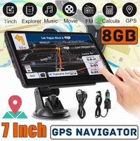 7 HGV Car Truck Sat Navs GPS Navigation 8GB Free Lifetime Touch Screen-2024!