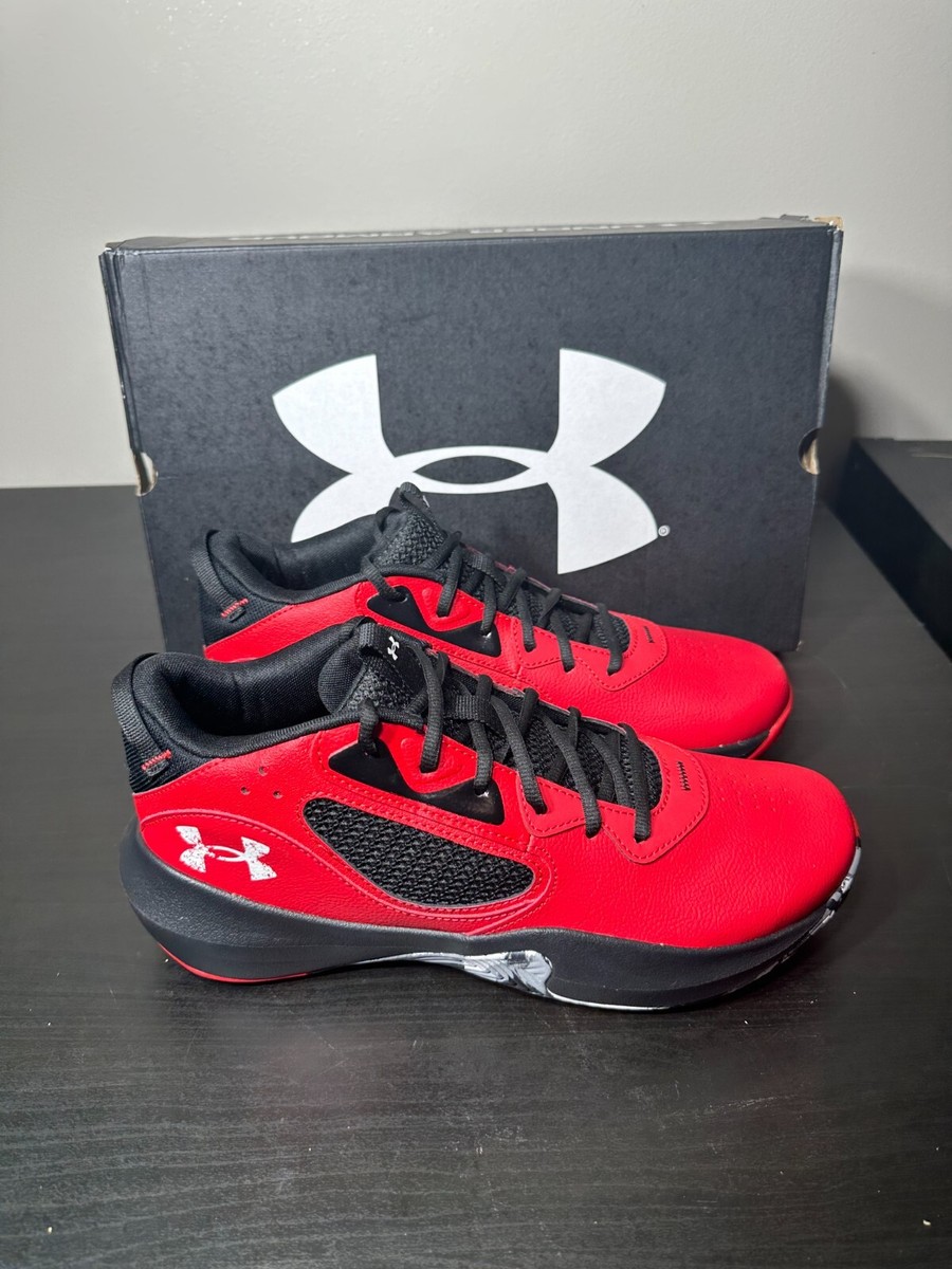Under Armour UA Lockdown 6 Basketball Shoes Black Red 3025616-600 Mens Size 11.5 Under Armour UA Lockdown 6 Basketball Shoes Men SZ 11 Red  main image 2