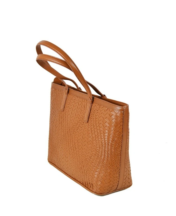 ITALIANO XL TEJIDO A MANO CREMALLERA BOLSO ESTRUCTURADO BOLSO DE MANO por IT BOLSOS HECHOS EN ITALIA Foto 4 de 4