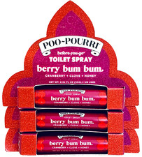 3 Ct Poo-Pourri Berry Bum Bum Before You Go Toilet Spray Cranberry Clove Honey