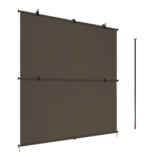 Outdoor Sunshade Roller Shades Roll up Shade Exterior Patio Foldable Roll Blinds - Picture 10 of 25