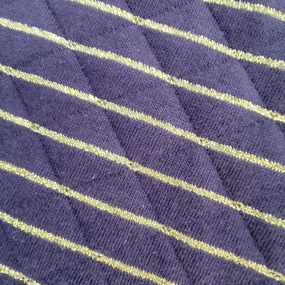 Chaqueta Gymboree Borde Dorado Azul Marino Cremallera Completa Niñas Talla L 10-12 Chaqueta Otoño Nueva con Etiquetas Foto 2 de 4