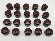 20 Vinyl Pipe End Caps 1.25" ID 1" L Round Tubing Post Covers Caplugs VC-1250-16