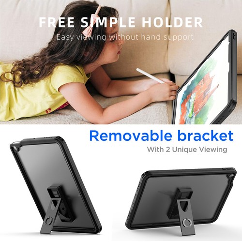 For iPad Air M2 13/11"/5th/4th Waterproof Case Shockproof Heavy Duty Stand Cover - Picture 4 of 15