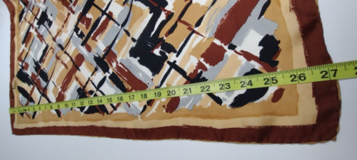 ANNE FOGARTY Abstract ALL SILK Scarf Vintage JAPAN Signature David E. Schwab - Picture 5 of 22
