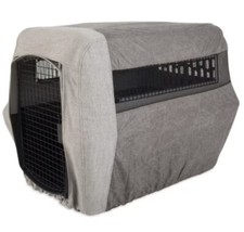 Petmate Kennel Cover Fits Plastic Kennels Gray