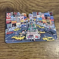 Time Square New York Vintage Magnet; Pat Singer 2-3/4" x 3"