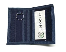 Nylon Front Pocket Wallet / ID Holder - Blue