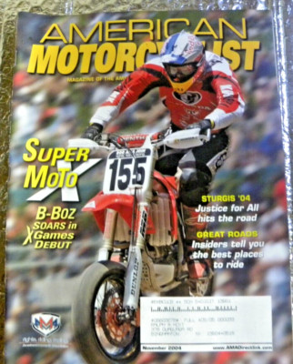 American Motorcyclist Magazine Novmber 2004 Super Molo B-Boz Soars Xgames Debut