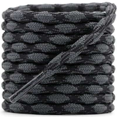 2 Pair Round Wave Non Slip Outdoor Mountaineering Climbing Shoe Laces String ...