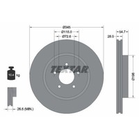 Textar 92177105 Bremsscheibe Vorderachse FüR Chrysler Dodge Fiat Lancia