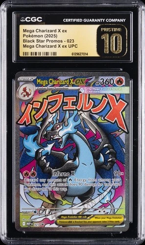 2025 POKEMON #023 MEGA CHARIZARD X EX CGC 10 PRISTINE